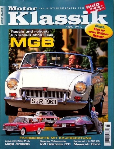 Motor klassik 1997 mgb - 1), 07/1997