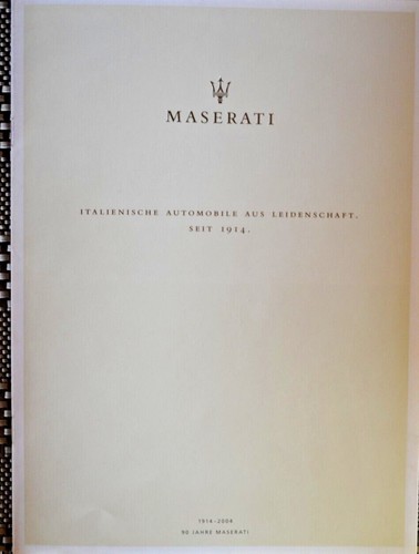 Maserati prospekt - ,